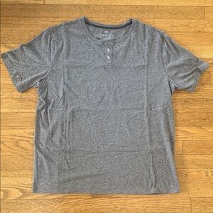 Free Fly Gray Henley Tee Shirt